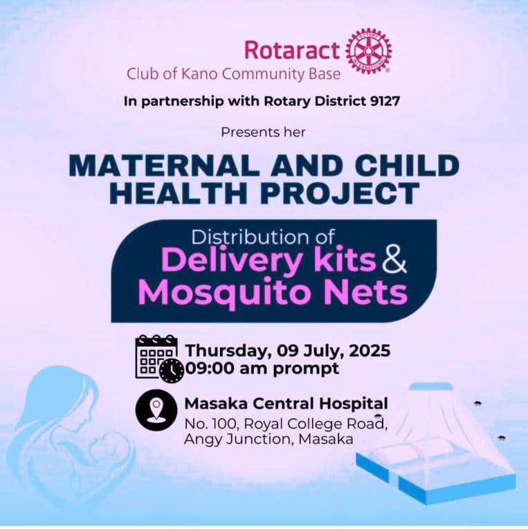 Distribution of Delivery Kits and Mosquito nets.